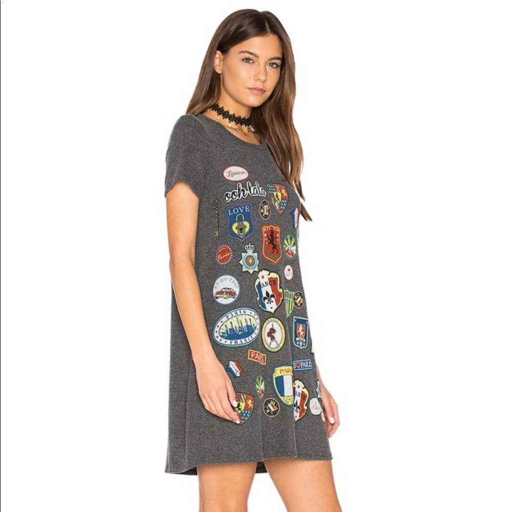 Lauren Moshi Lana Paris Patches T-Shirt Dress!